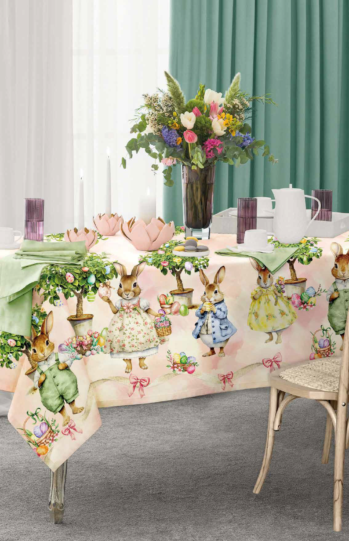 Tovaglia Maestri Cotonieri Albero Delle Uova - Biancheria da sogno Pedata