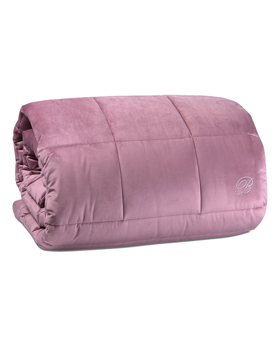 Trapunta Blu Velvet Matrimoniale Blumarine - Biancheria da sogno Pedata