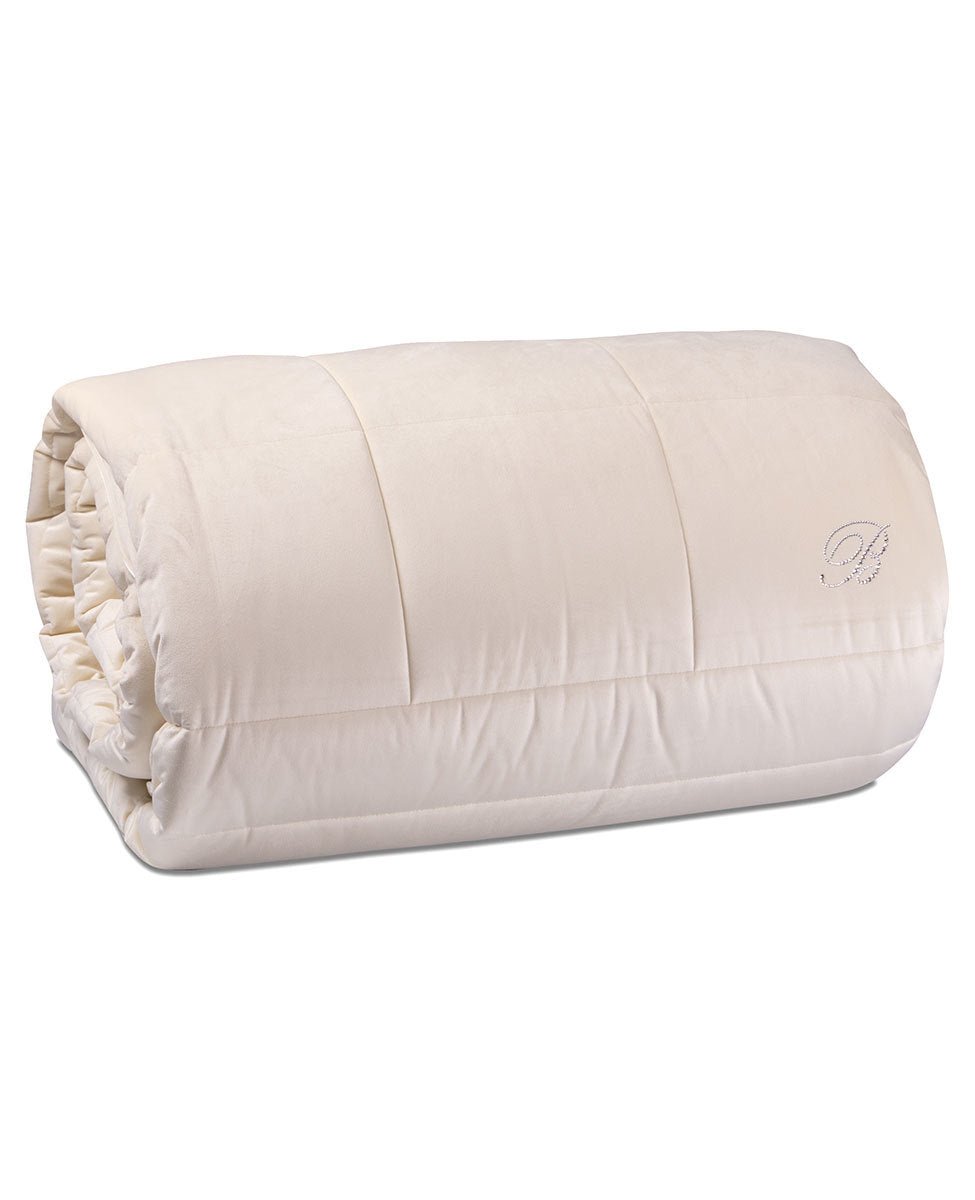 Trapunta Blu Velvet Matrimoniale Blumarine - Biancheria da sogno Pedata