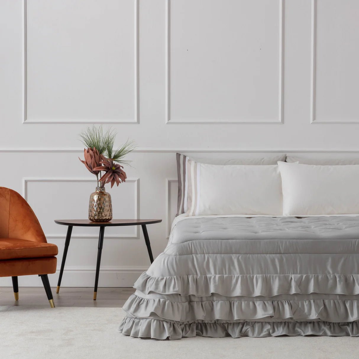 Trapunta Charlotte Matrimoniale Linea Oro - Biancheria da sogno Pedata