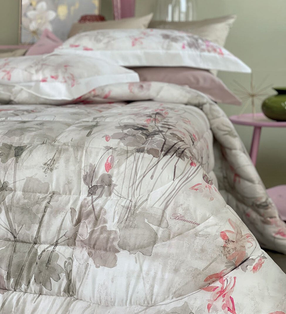 Trapunta Matrimoniale Blumarine Ciclamino - Biancheria da sogno Pedata