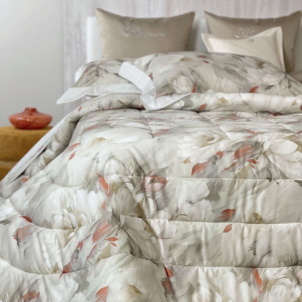 Trapunta Matrimoniale Blumarine Ranuncolo - Biancheria da sogno Pedata