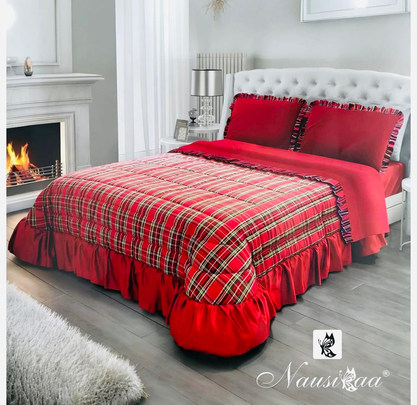 Trapunta Natalizia Nausica Scozzese - Biancheria da sogno Pedata