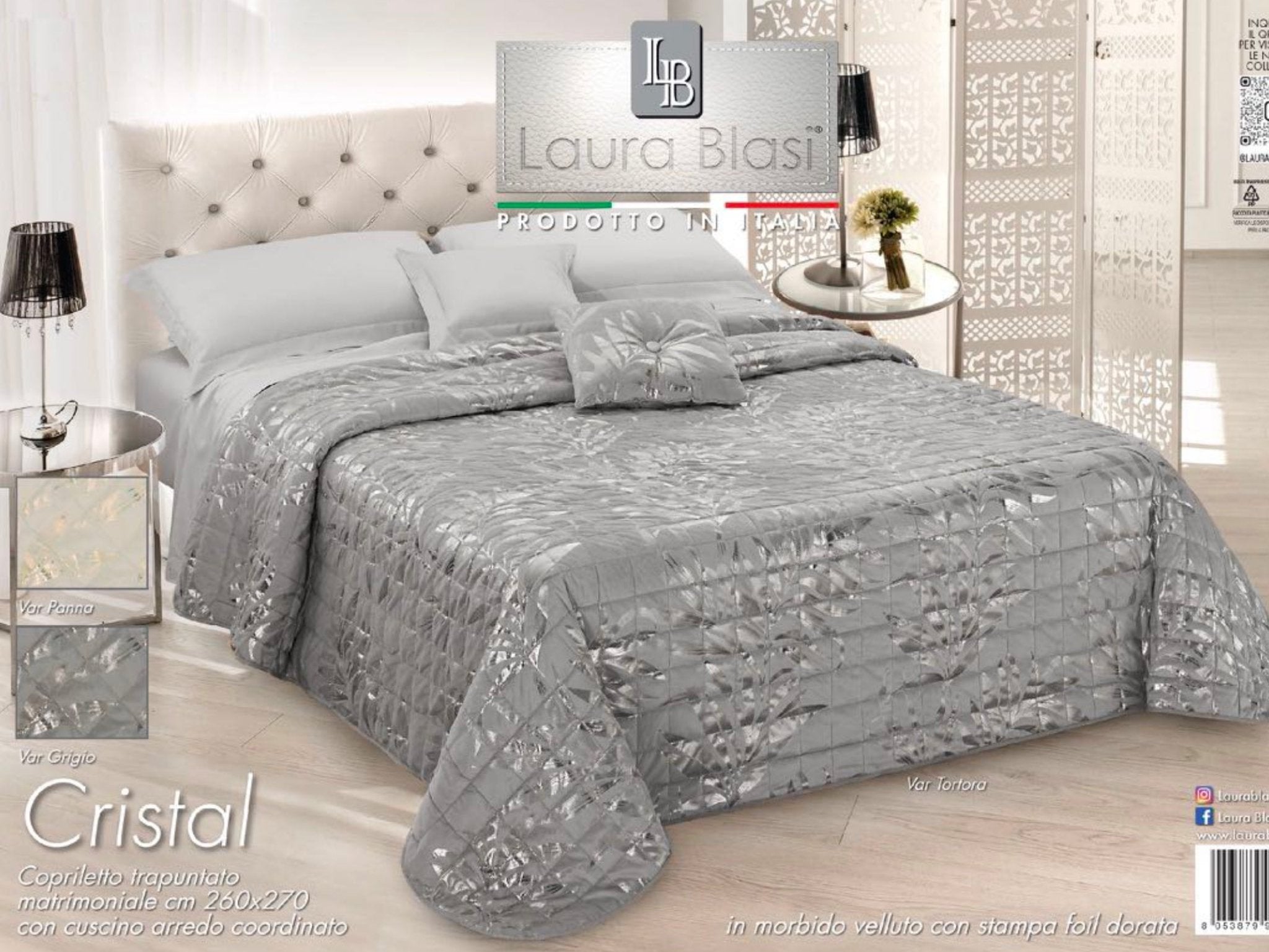 Trapuntino Cristal Matrimoniale - Biancheria da sogno Pedata