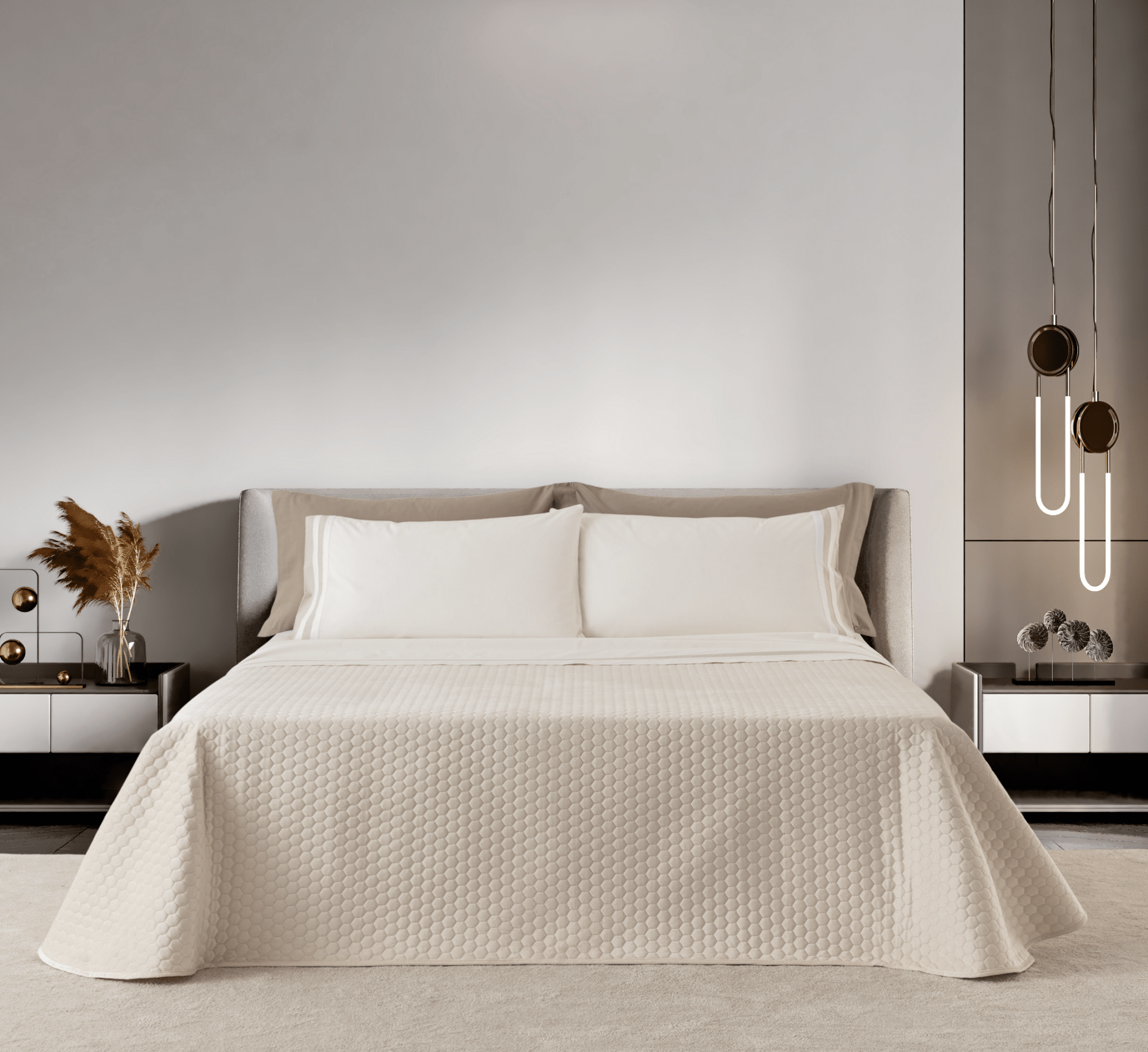 Trapuntino Exagon Linea Oro - Biancheria da sogno Pedata