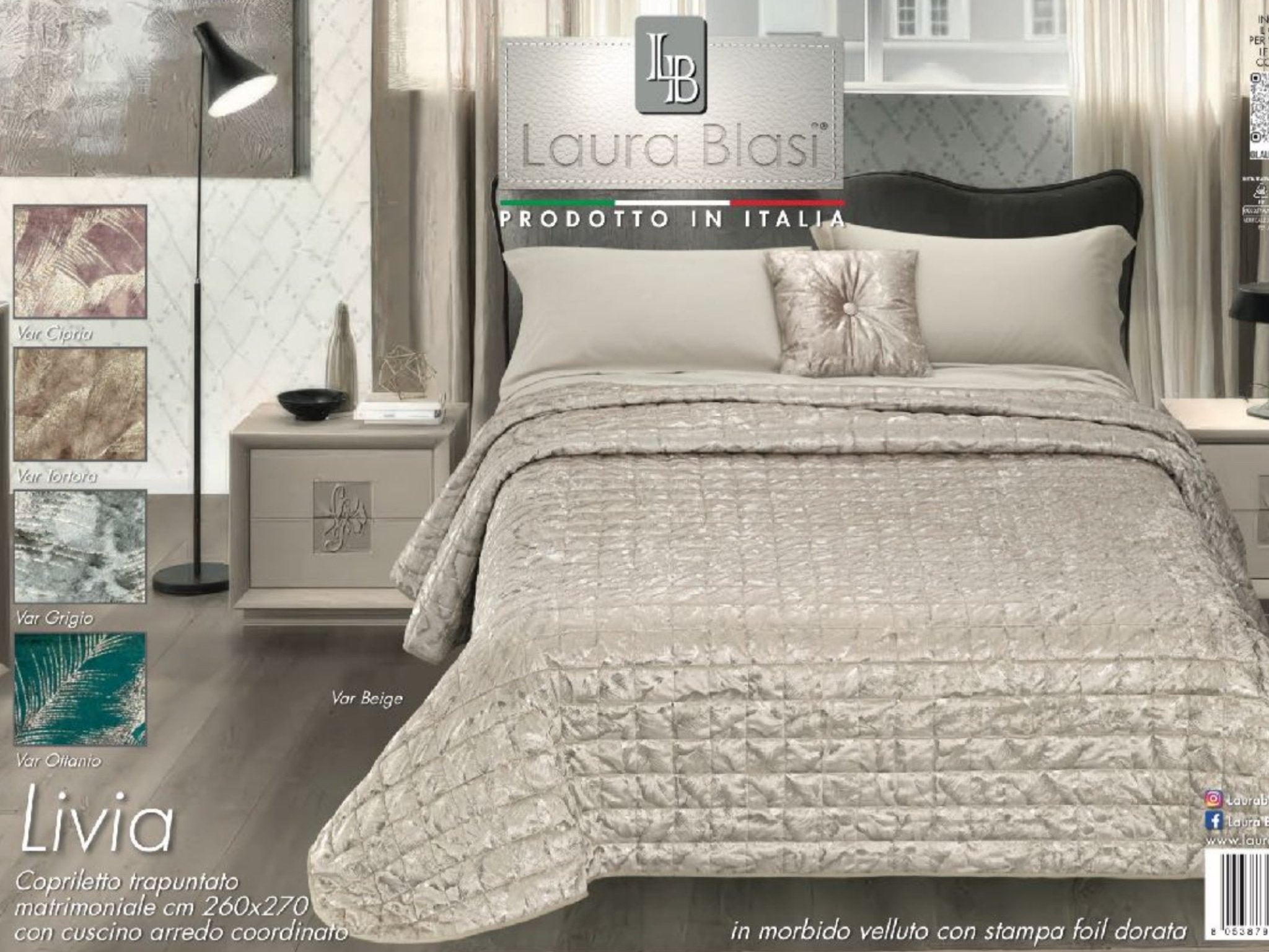 Trapuntino Livia Matrimoniale - Biancheria da sogno Pedata