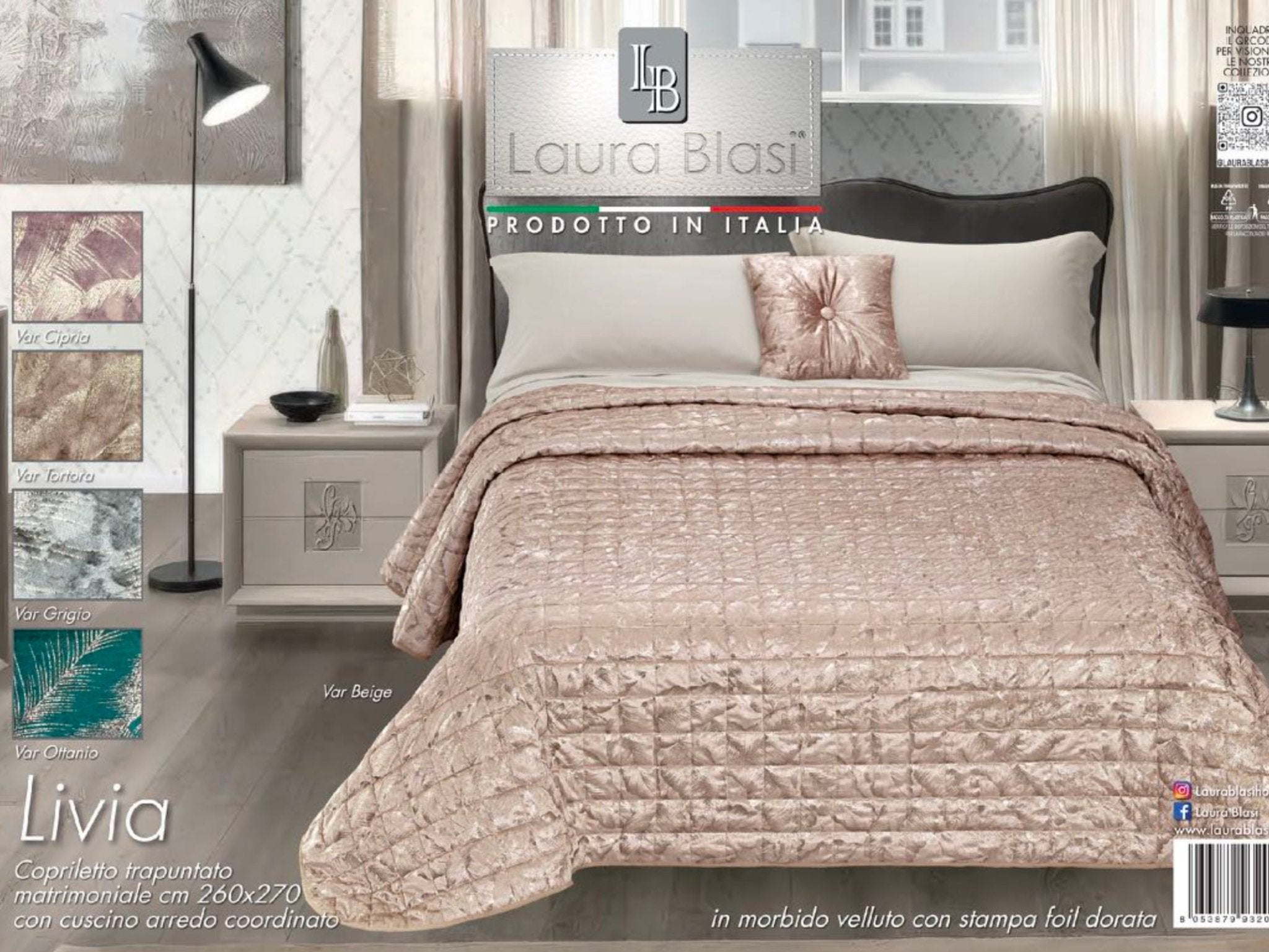 Trapuntino Livia Matrimoniale - Biancheria da sogno Pedata