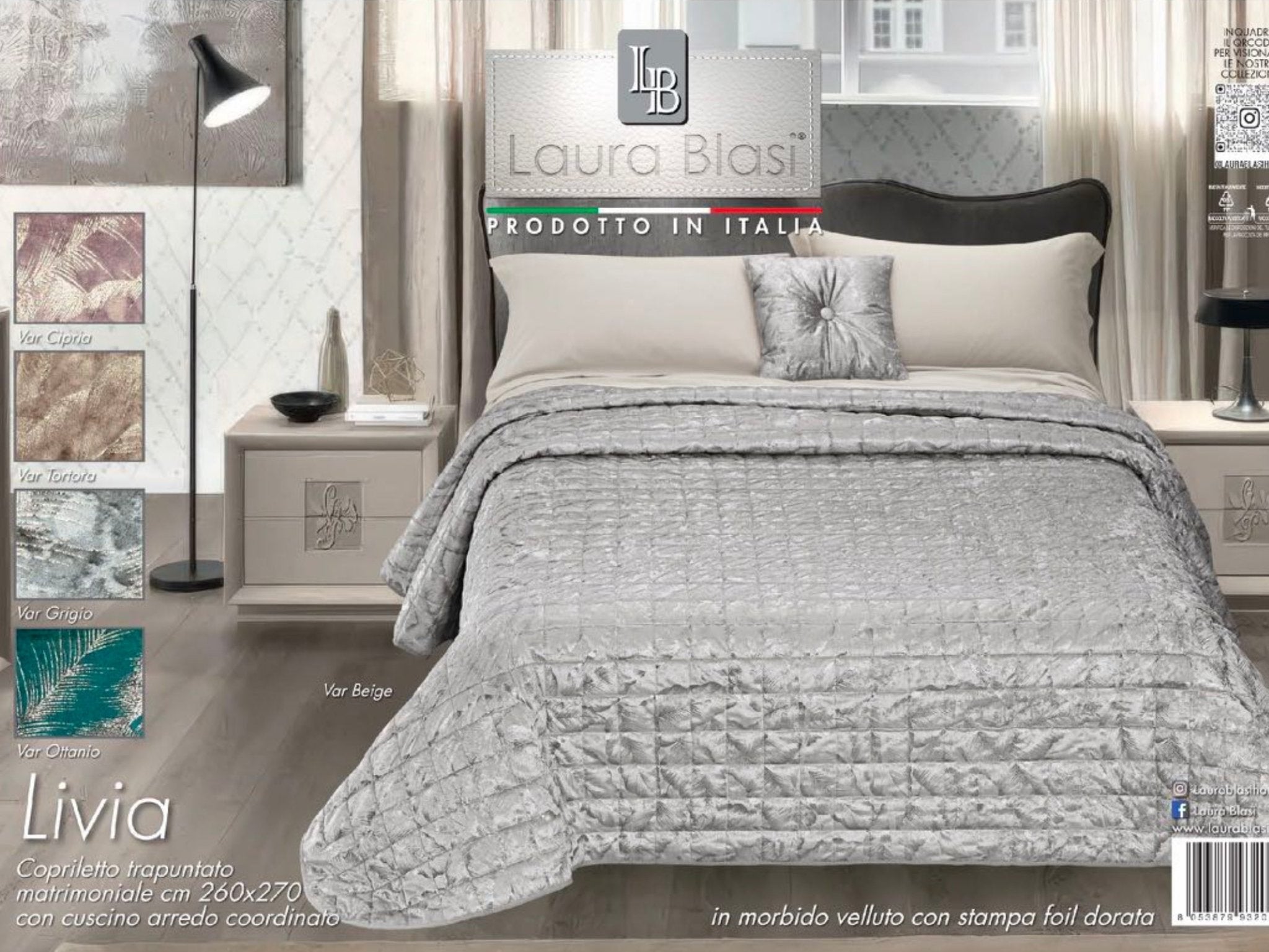 Trapuntino Livia Matrimoniale - Biancheria da sogno Pedata