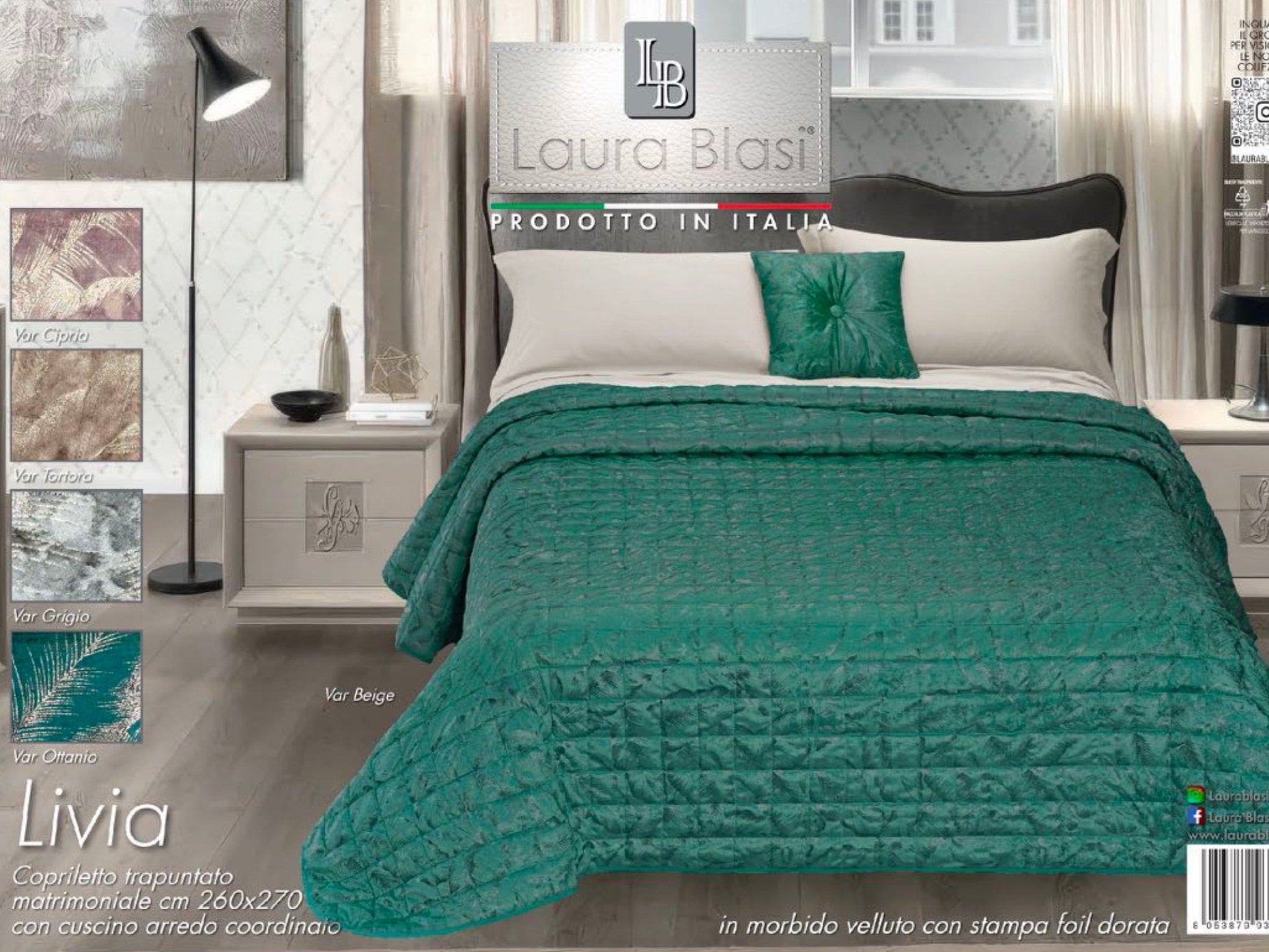 Trapuntino Livia Matrimoniale - Biancheria da sogno Pedata