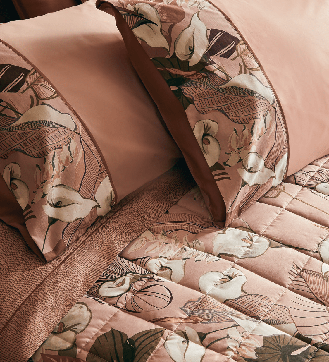 Trapuntino Matrimoniale 270x270 Fazzini Calle - Biancheria da sogno Pedata