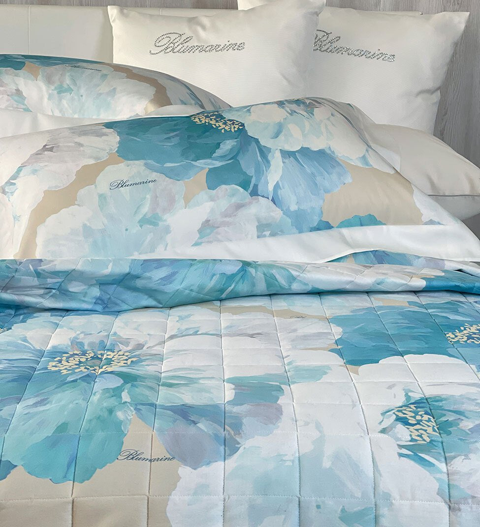 Trapuntino Matrimoniale Blumarine Hibiscus - Biancheria da sogno Pedata