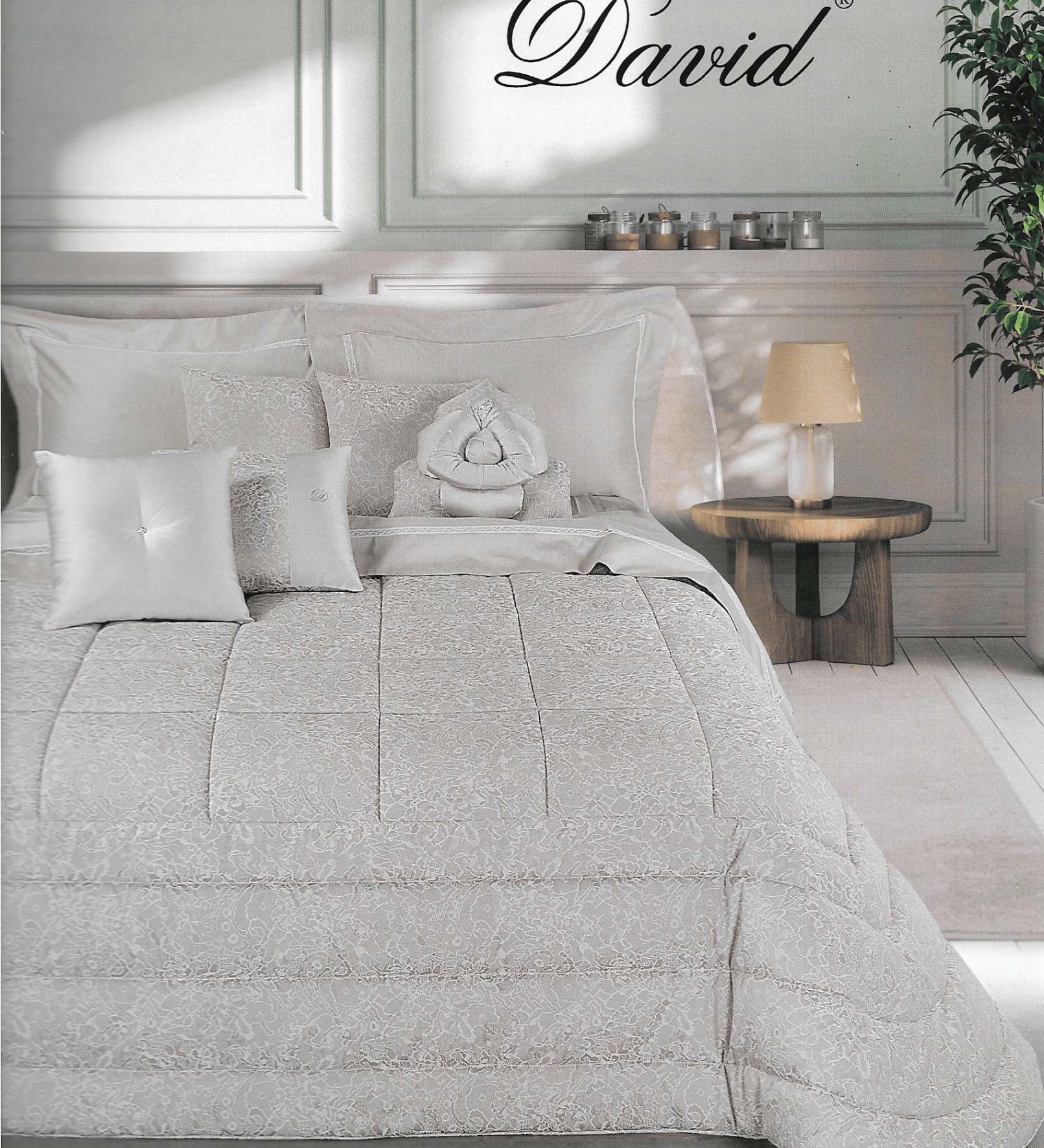 Trapuntino Matrimoniale David Parigi - Biancheria da sogno Pedata