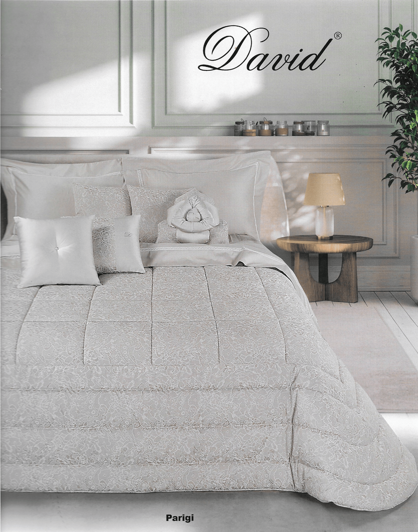 Trapuntino Matrimoniale David Parigi - Biancheria da sogno Pedata