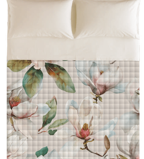 Trapuntino Matrimoniale Linea Oro Magnolia - Biancheria da sogno Pedata