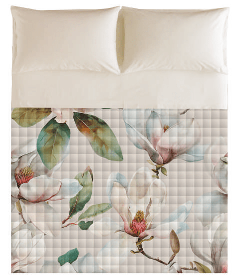 Trapuntino Matrimoniale Linea Oro Magnolia - Biancheria da sogno Pedata