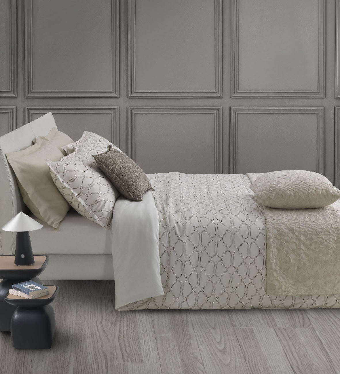 Trapuntino Matrimoniale Trussardi Bloom - Biancheria da sogno Pedata