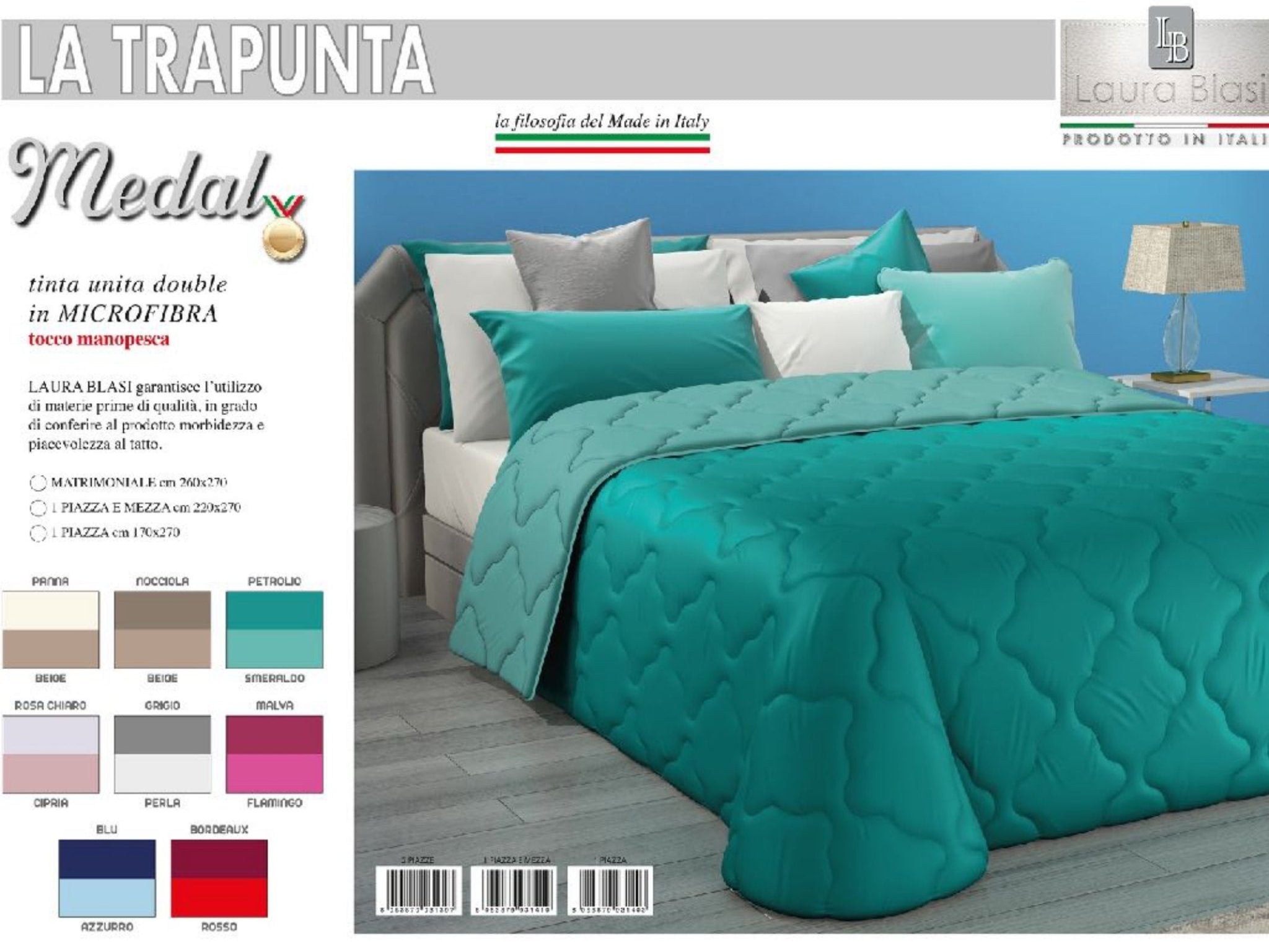 Trapuntino Medal Matrimoniale - Biancheria da sogno Pedata