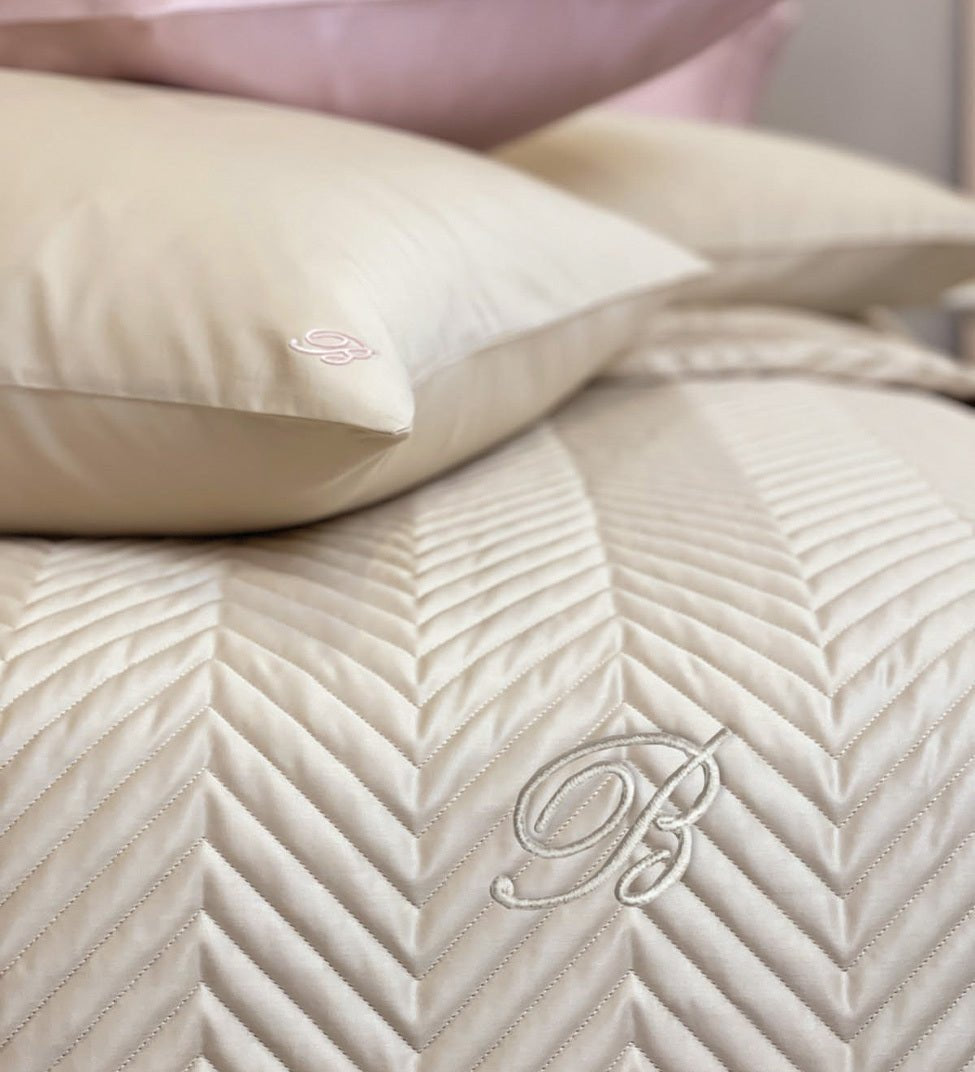 Trapuntino Stile Blu Matrimoniale Blumarine - Biancheria da sogno Pedata