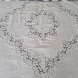 Tris Lino Francese e Pizzo Rebrodè I Maestri Del Ricamo Balza Bassa - Biancheria da sogno Pedata