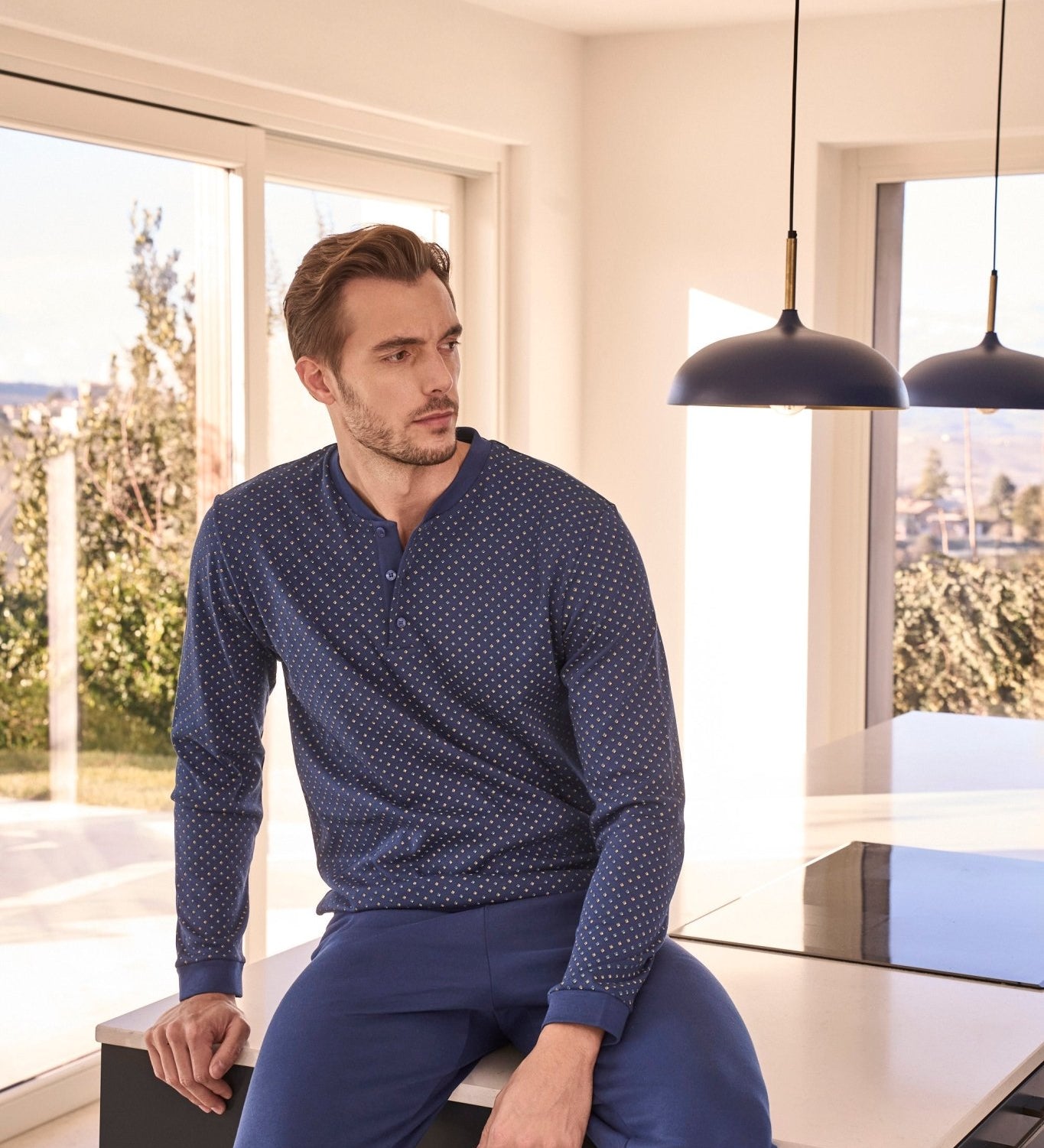 Tuta Uomo Serafino Nogaredo Julipet JAL424 - Biancheria da sogno Pedata