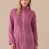 Vestaglia con Zip in Pelliccia Donna Noi Di Notte GE3009 - Biancheria da sogno Pedata