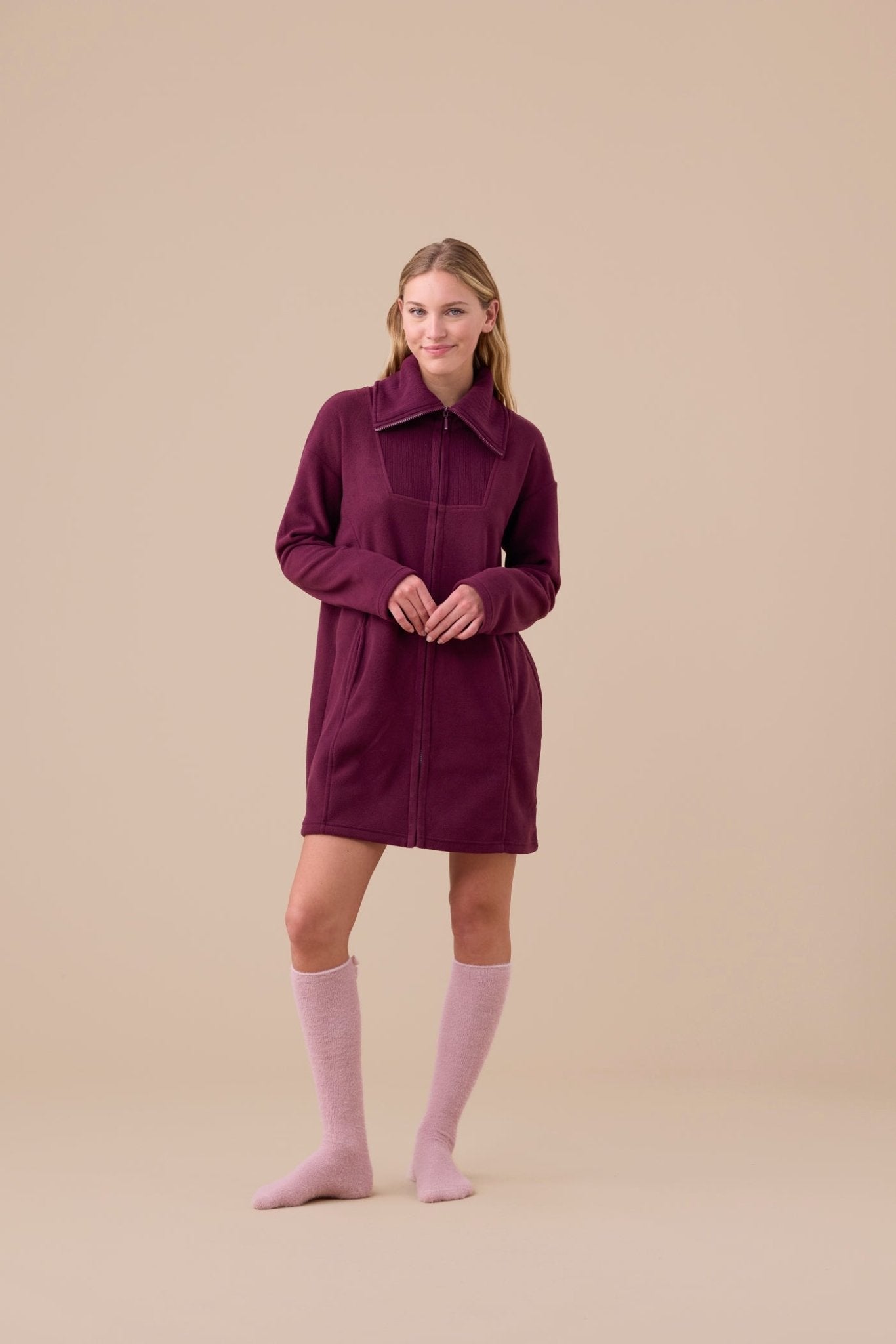 Vestaglia Donna Micropile Noi di Notte GE3000AS - Biancheria da sogno Pedata
