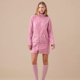 Vestaglia Donna Micropile Noi di Notte GE3001AS - Biancheria da sogno Pedata