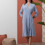 Vestaglia M/L Donna Sciallata Viscosa Andra 9967 - Biancheria da sogno Pedata